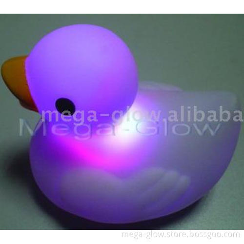mood light duck with multi color LED changing light